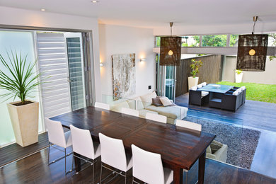 Photo of a contemporary dining room in Sydney.