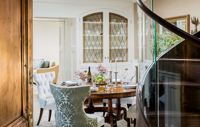 Room of the Day:  Architectural Dining Room With Elegant Curves