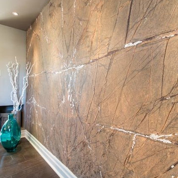 Rain Forest Brown DSP Feature Wall - Property Brothers Episode 88