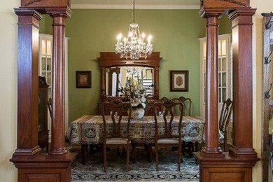 Elegant dining room photo in Austin