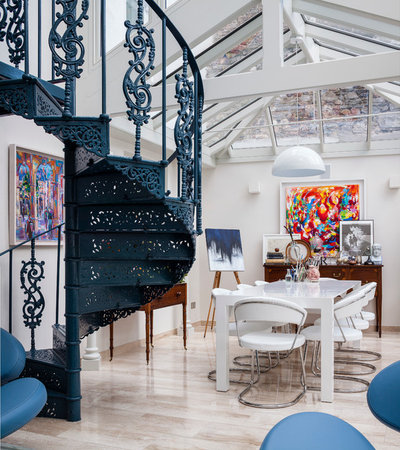 Contemporaneo Sala da Pranzo by Kingston Lafferty Design