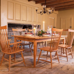 Reclaimed Barnwood Farm Table with Tapered Legs