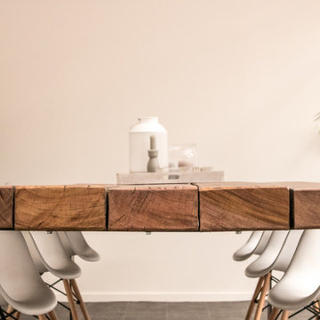 reclaimed dining table, chelsea