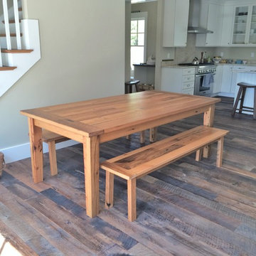 Reclaimed Kendall Road Flooring & Reclaimed Oak Table