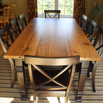 Reclaimed Oak Table with matching chairs