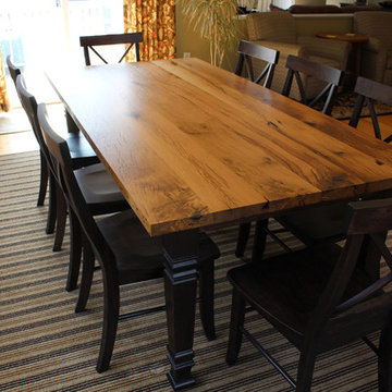 Reclaimed Oak Table with matching chairs