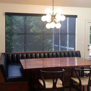 Reclaimed Walnut and Steel Table