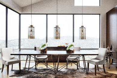 Inspiration for a rustic dining room remodel in San Francisco