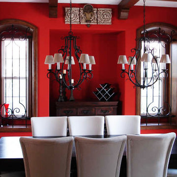 Red Dinning Room