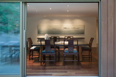 Example of a trendy dining room design in Los Angeles