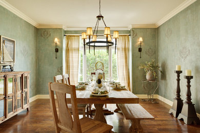 Dining room - traditional dining room idea in Boise