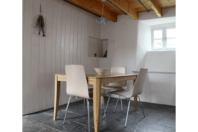 Inspiration for a contemporary dining room in Cornwall.