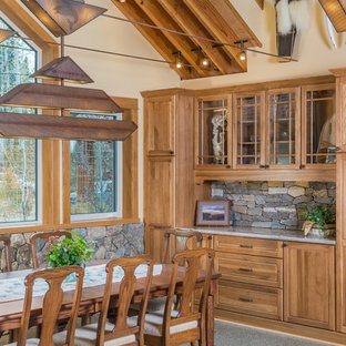 75 Beautiful Craftsman Concrete Floor Dining Room Pictures Ideas October 21 Houzz