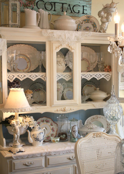Shabby-chic Style Dining Room by My Romantic Home