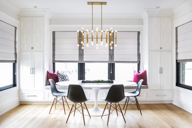 Dining room - transitional dining room idea in Calgary