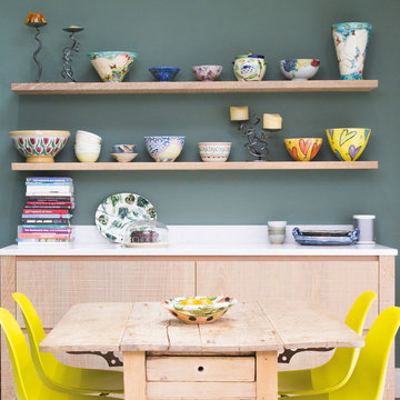 Rough sawn contemporary oak kitchen