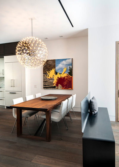 Contemporary Dining Room by Shirley Meisels