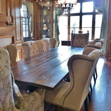 Rustic and Refined Historic Dining Room
