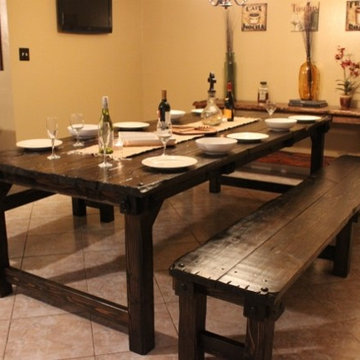 (RUSTIC CABIN) Custom Medieval Dining Collection