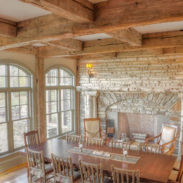 Rustic Dining Room - Whispering Pines Estate