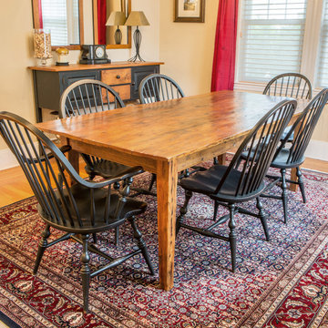 Rustic Farm Table Made From Reclaimed Antique Pine