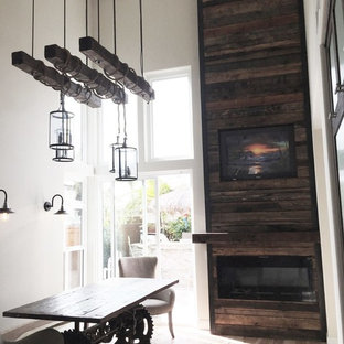 Example of an urban dining room design in San Diego