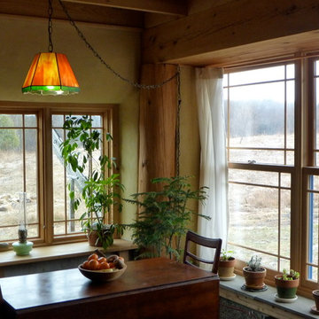 Rustic Post and Beam Straw Bale House