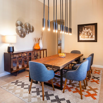 Rustic, Retro Dining Room