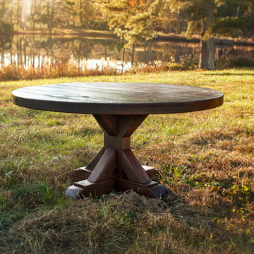 Rustic Trades Pedestal Dining Table