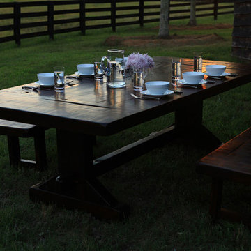Rustic Trades Trestle Dining Table