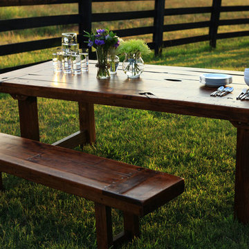 Rustic Trades Trestle Dining Table