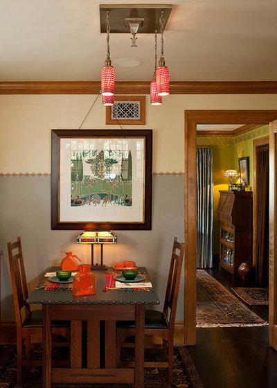 Craftsman Dining Room by David Heide Design Studio