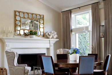 Example of a dining room design in Santa Barbara