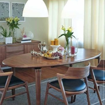 Scandinavian dining rooms in wood