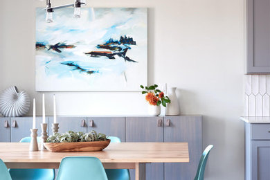 Design ideas for a scandinavian dining room in Portland Maine.