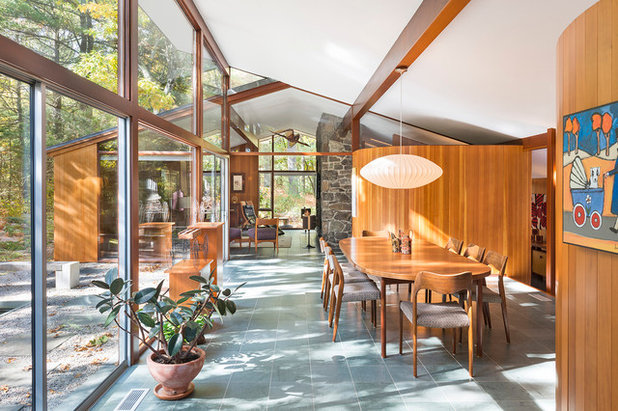 Midcentury Dining Room by Flavin Architects