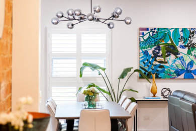 Dining room - contemporary dining room idea in Adelaide