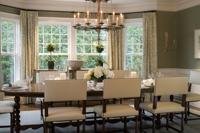 Dining room - victorian dining room idea in Boston