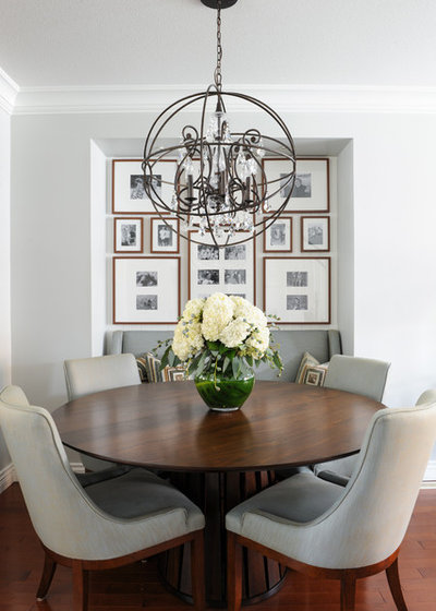 Transitional Dining Room by Simply Home Decorating