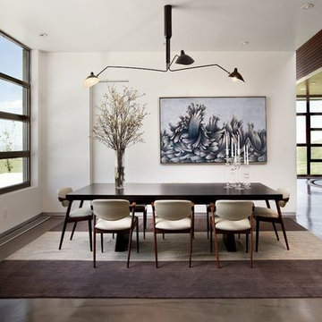 serge mouille lighting fixture for contemporary dining room