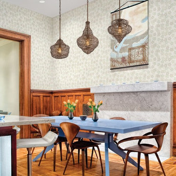 Shelter Pendants above Dining Table