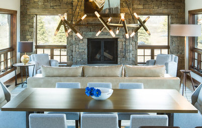 Houzz Tour: Clean Lines and Whimsy in a Rustic Ski House