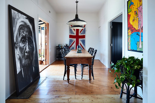 Eclectic Dining Room by Bryant Alsop Architects