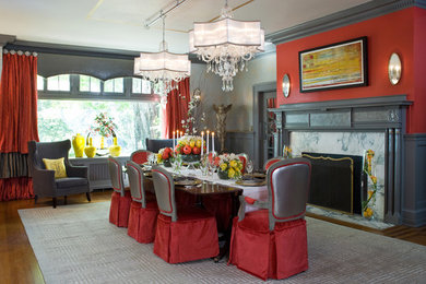 Inspiration for an eclectic dining room remodel in Richmond