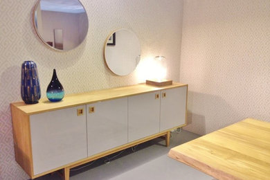 Sideboard, Laquered and oak.