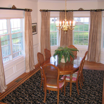 Silk Draperies, Custom Rods & Custom Area Rug