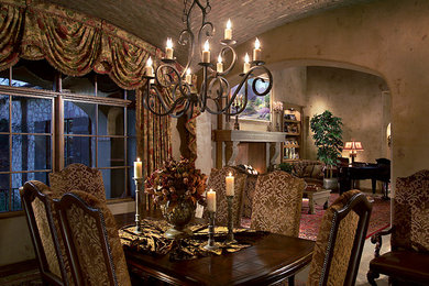 Inspiration for a mediterranean dining room remodel in Phoenix