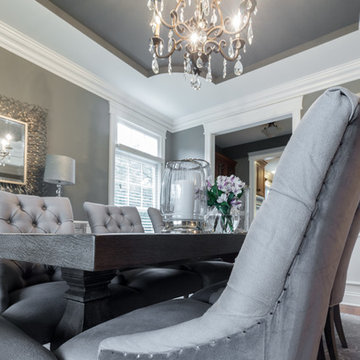 Silvery Gray Dining Room