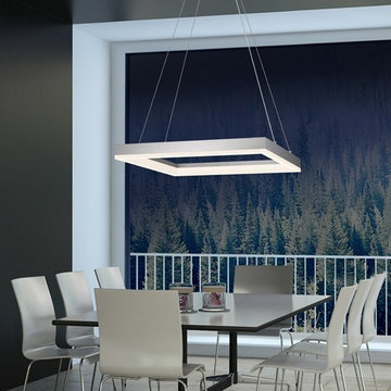 Simplify the Lighting of your dining room with a Minimalist Square Pendant