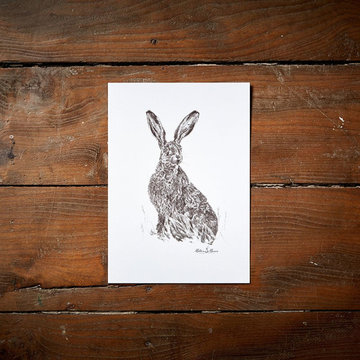 Sitting Hare Print SKU: N/A